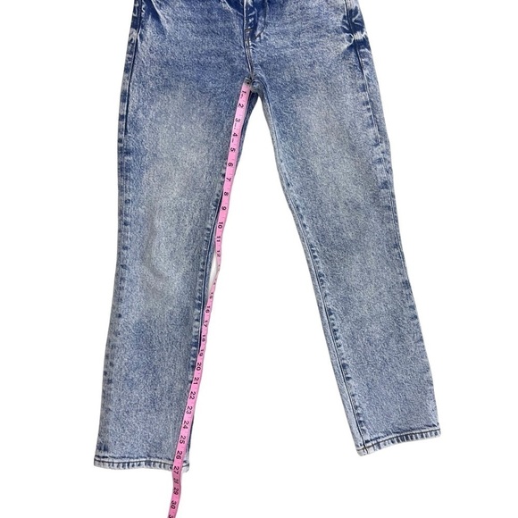 Frame Denim Le High Straight jeans high waist acid wash stretch 24 - Picture 15 of 16